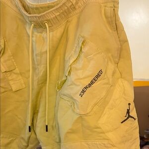 Jordan Cargo Shorts in Yellow